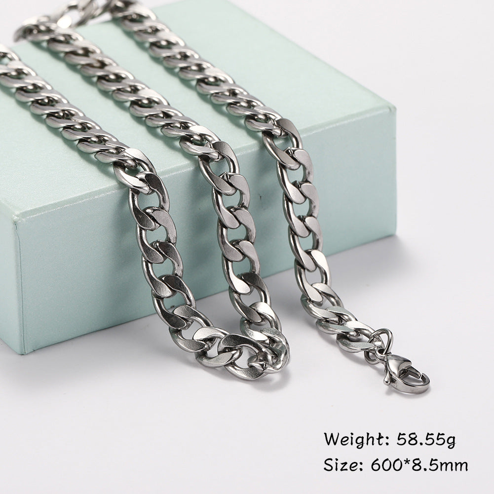 Titanium Cuban Chain Necklace