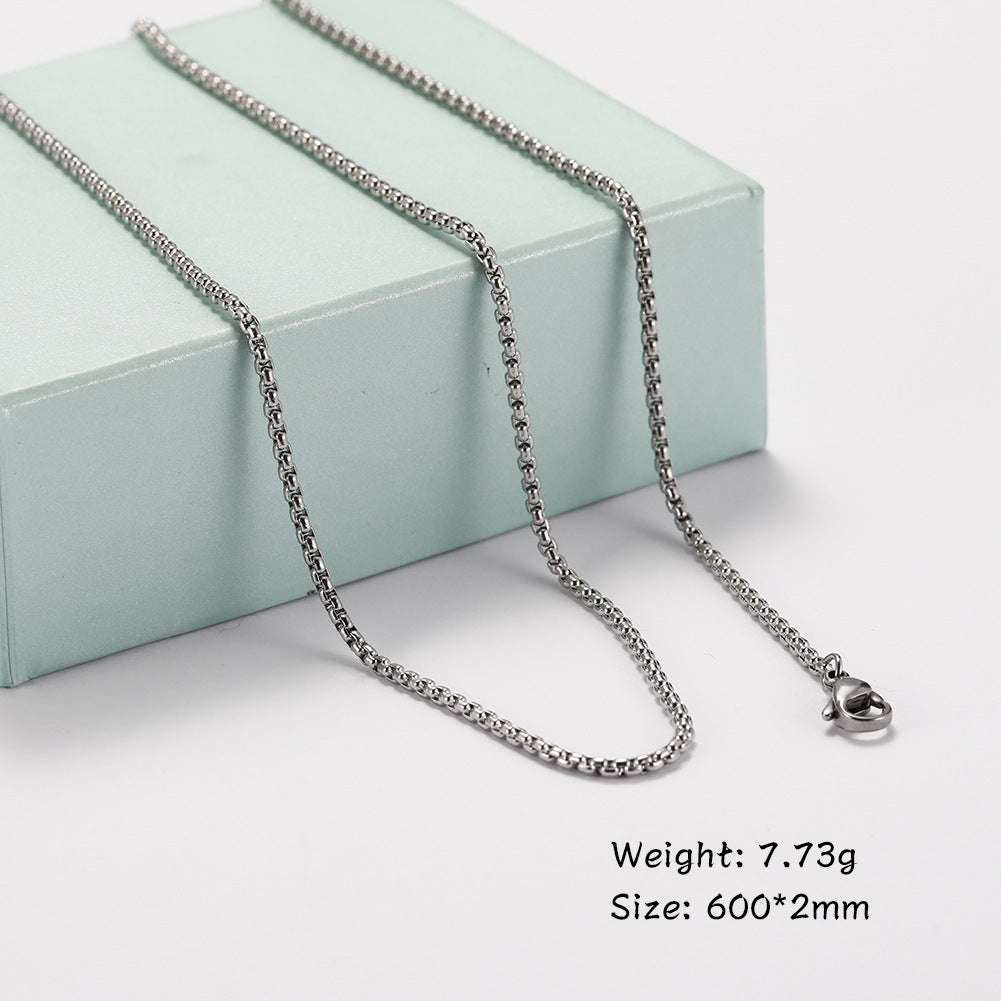 Titanium Cuban Chain Necklace