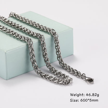Titanium Cuban Chain Necklace