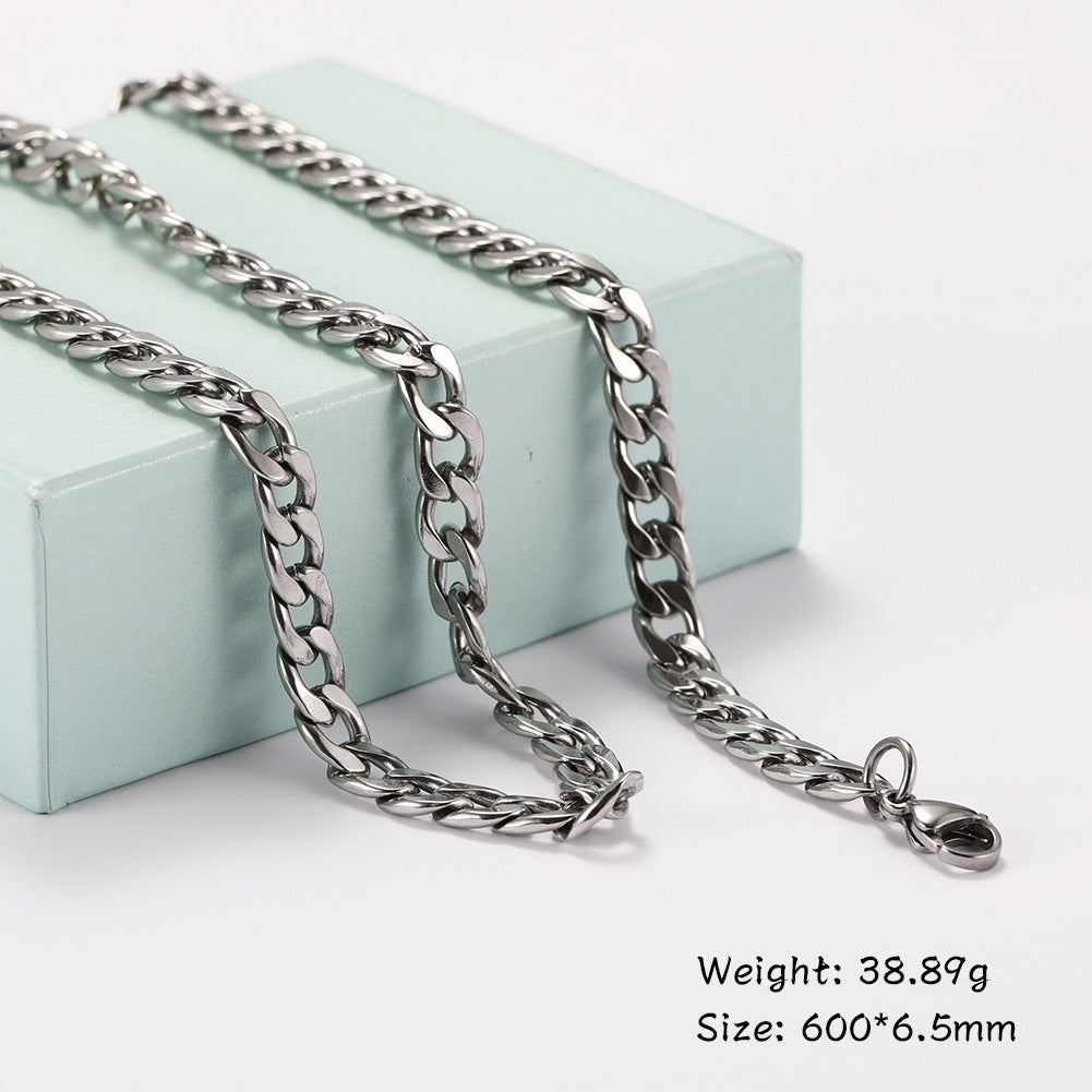 Titanium Cuban Chain Necklace