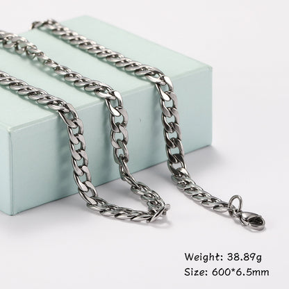 Titanium Cuban Chain Necklace