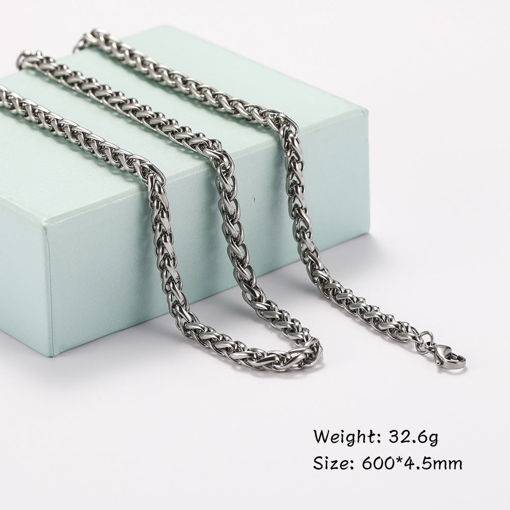 Titanium Cuban Chain Necklace