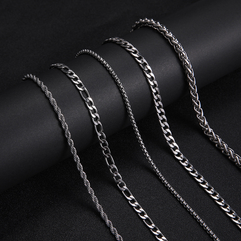 Titanium Cuban Chain Necklace