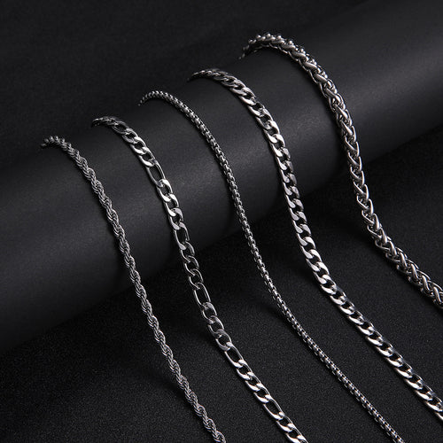 Titanium Cuban Chain Necklace