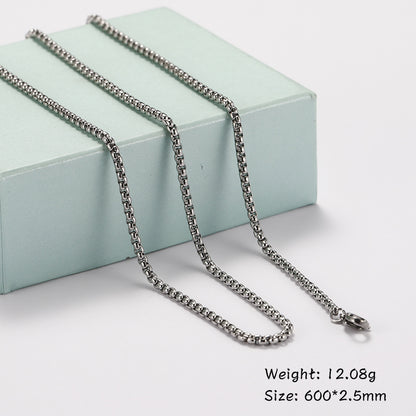 Titanium Cuban Chain Necklace
