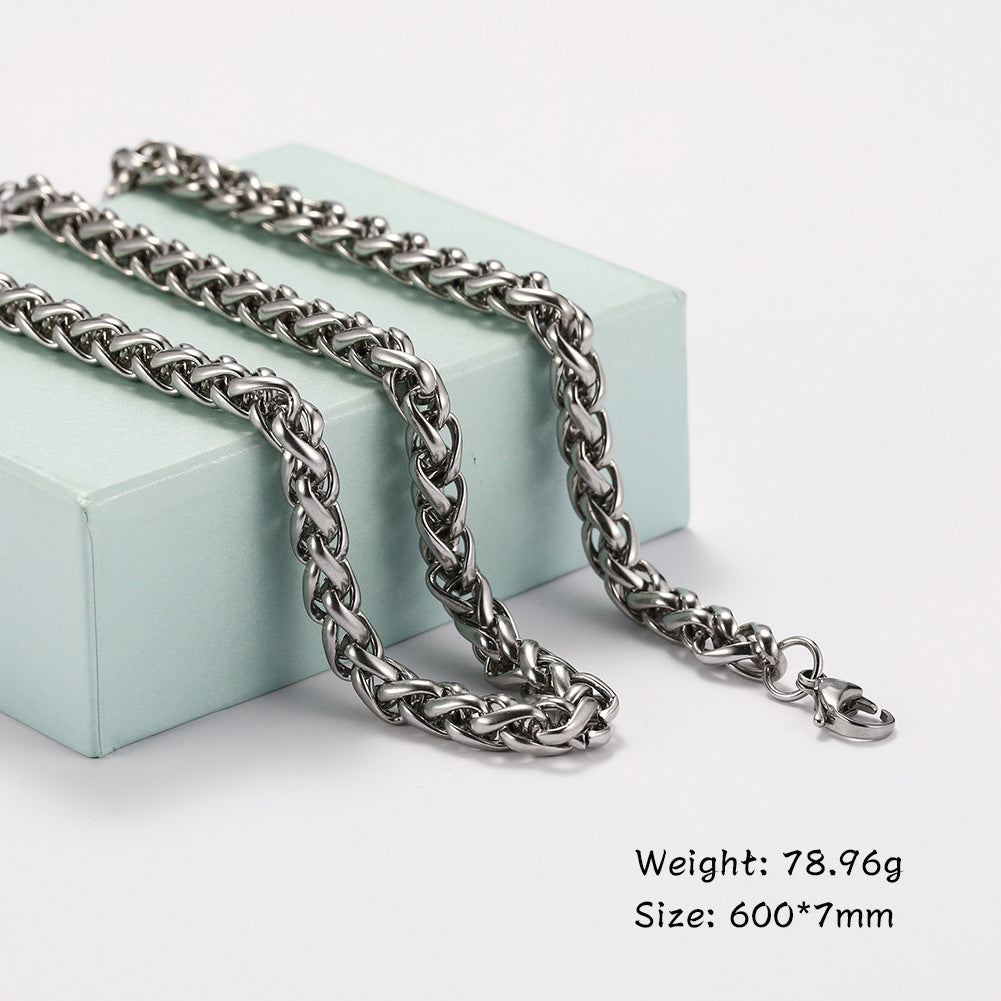 Titanium Cuban Chain Necklace