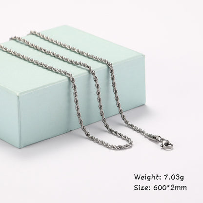 Titanium Cuban Chain Necklace