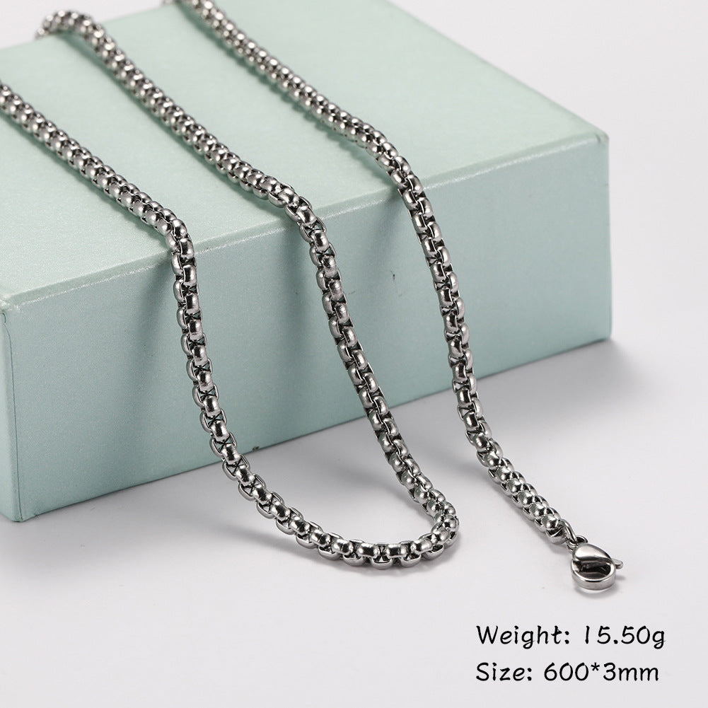 Titanium Cuban Chain Necklace