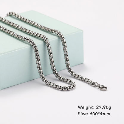 Titanium Cuban Chain Necklace