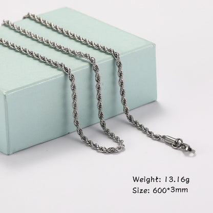 Titanium Cuban Chain Necklace